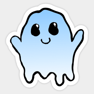 ghosty dude - blue Sticker